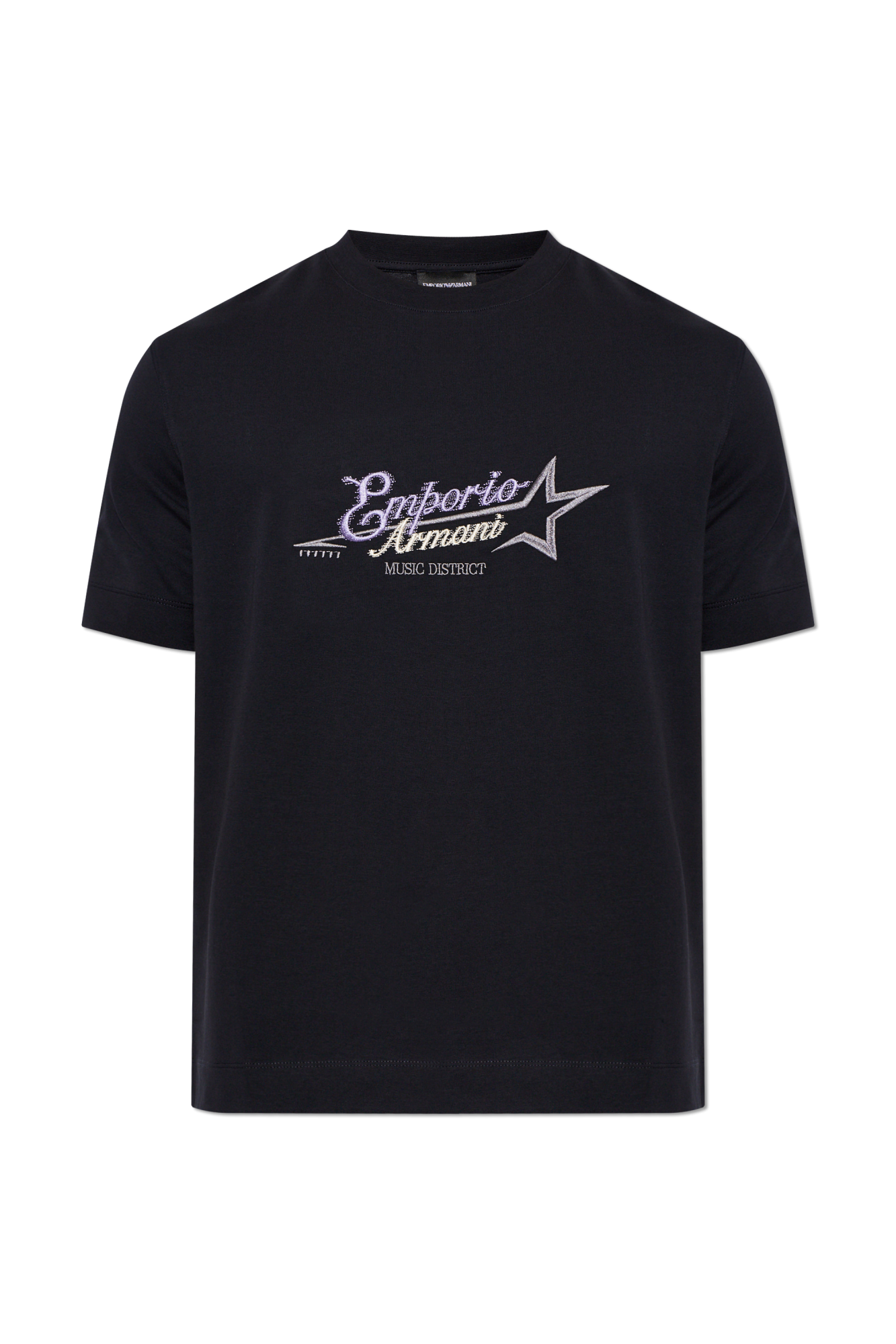 Emporio Armani T-shirt with embroidered logo | Men's | Vitkac